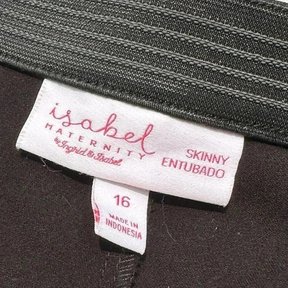 Isabel Maternity Maternity Black pants, elastic behind pockets all way around 16 - Picture 5 of 7